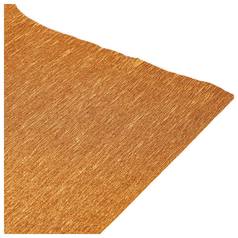 Бумага гофрированная (ИТАЛИЯ) 140 г/м2, медная (918), 50×250 см, BRAUBERG FLORE