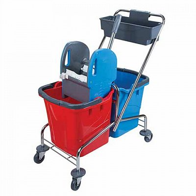 Тележка уборочная2 съемных ведра по 25 лмеханический отжимкорзинаBRABIXТурция607903