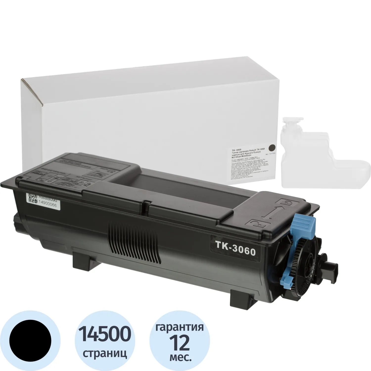 Тонер-картридж Retech TK-3060 1T02V30NL0 для Kyocera чёрный совместимый