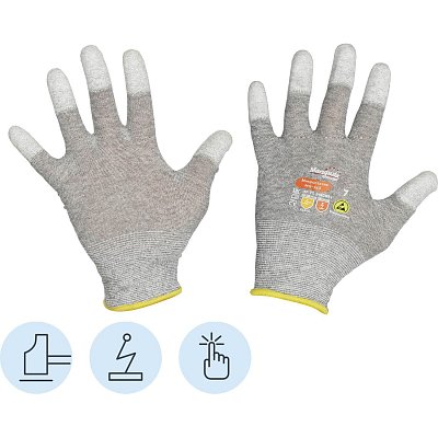 Перчатки защитные нейлон Manipula Микростатик (MG-163) р.9