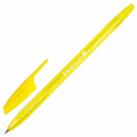 Ручка шариковая BRAUBERG «X-333 NEON», 12+1 В ПОДАРОК!, синяя, КОМПЛЕКТ 13 шт., узел 0.7 мм, линия 0.35 мм