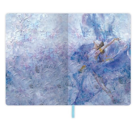 Блокнот А5 (143×210 мм), BRAUBERG VISTA «Ballet», под кожу, гибкий, 80 л. 