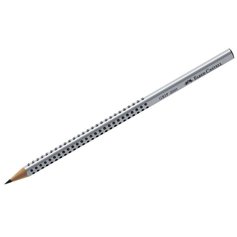 превью Карандаш ч/г Faber-Castell «Grip 2001» B, трехгран., заточен. 