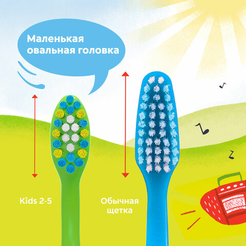 Зубная щетка детская (2-5лет) COLGATE супер мягкая, ш/к 14181