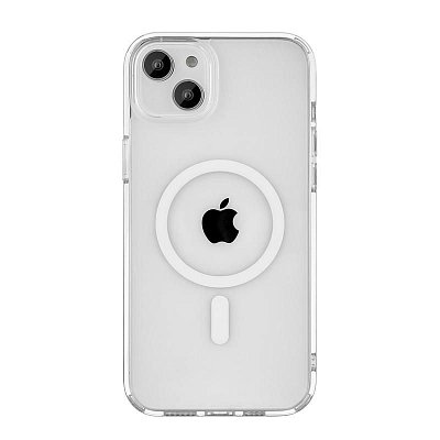 Чехол-накладка uBear Real Mag Case для Apple iPhone 14 прозрачный (CS167TT61RL-I22M)