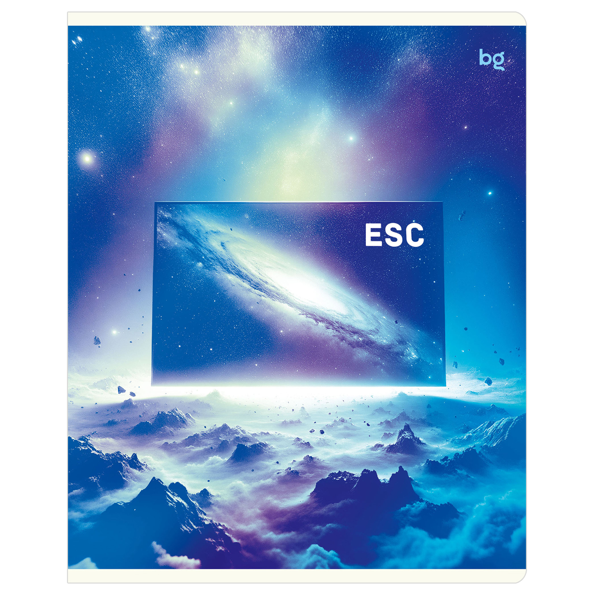 Тетрадь 60л., А5, клетка BG «Клавиша», микро sandy-touch лак
