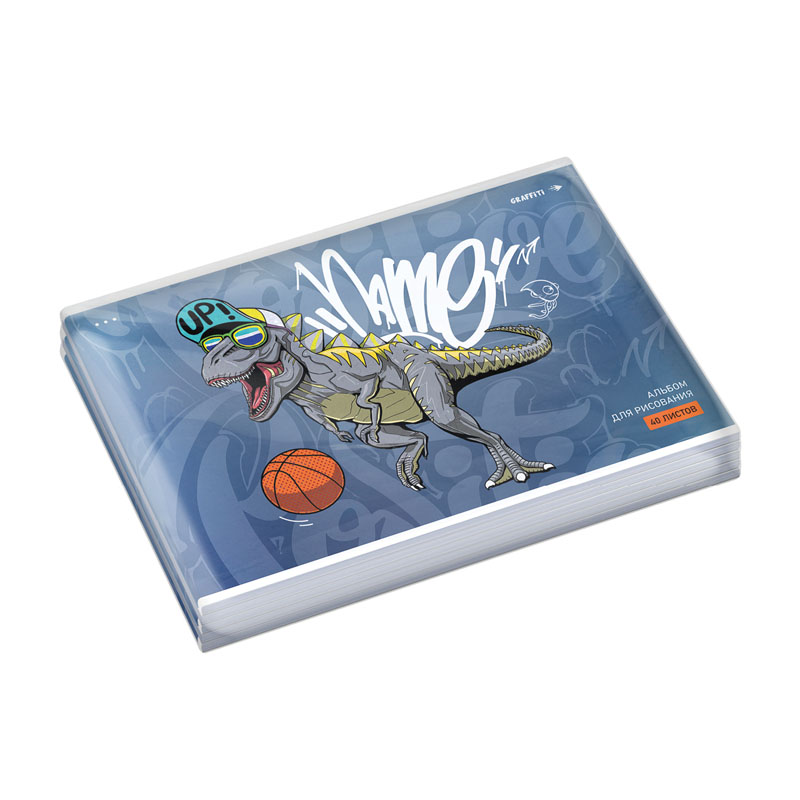 Альбом для рисования 40л., А4, на скрепке ArtSpace «Рисунки. Graffiti», эконом