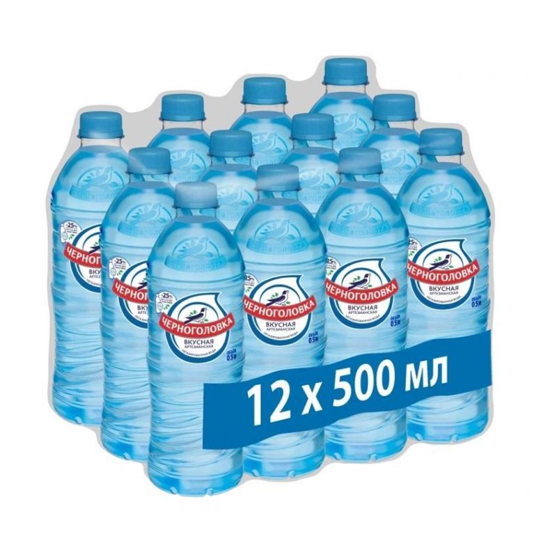Вода питьевая Черноголовская негаз. 0.5л. пэт 12шт/уп