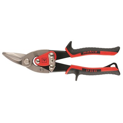 Ножницы MATRIX по металлу, 250 мм, левый рез, сталь CRMO, PRO (78326)