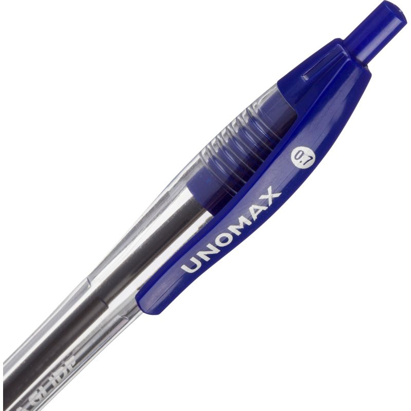 Ручка шариковая автоматическая Unomax UltraGlideRT0.3мм, шар0.7, син, масл, ман