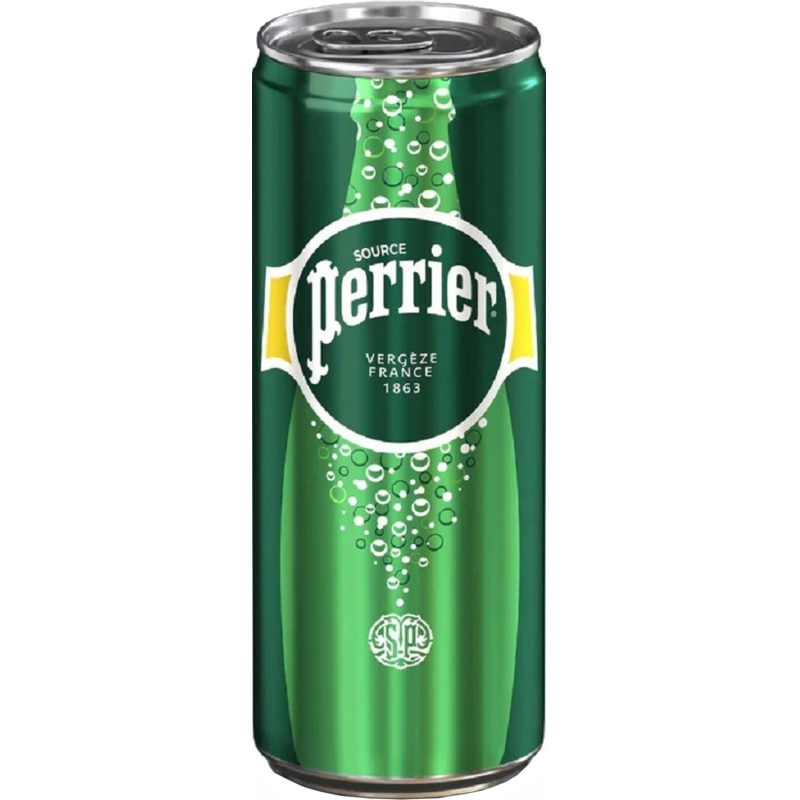 превью Вода минеральная Perrier природ столов пит газ ЖБ 0.33 л