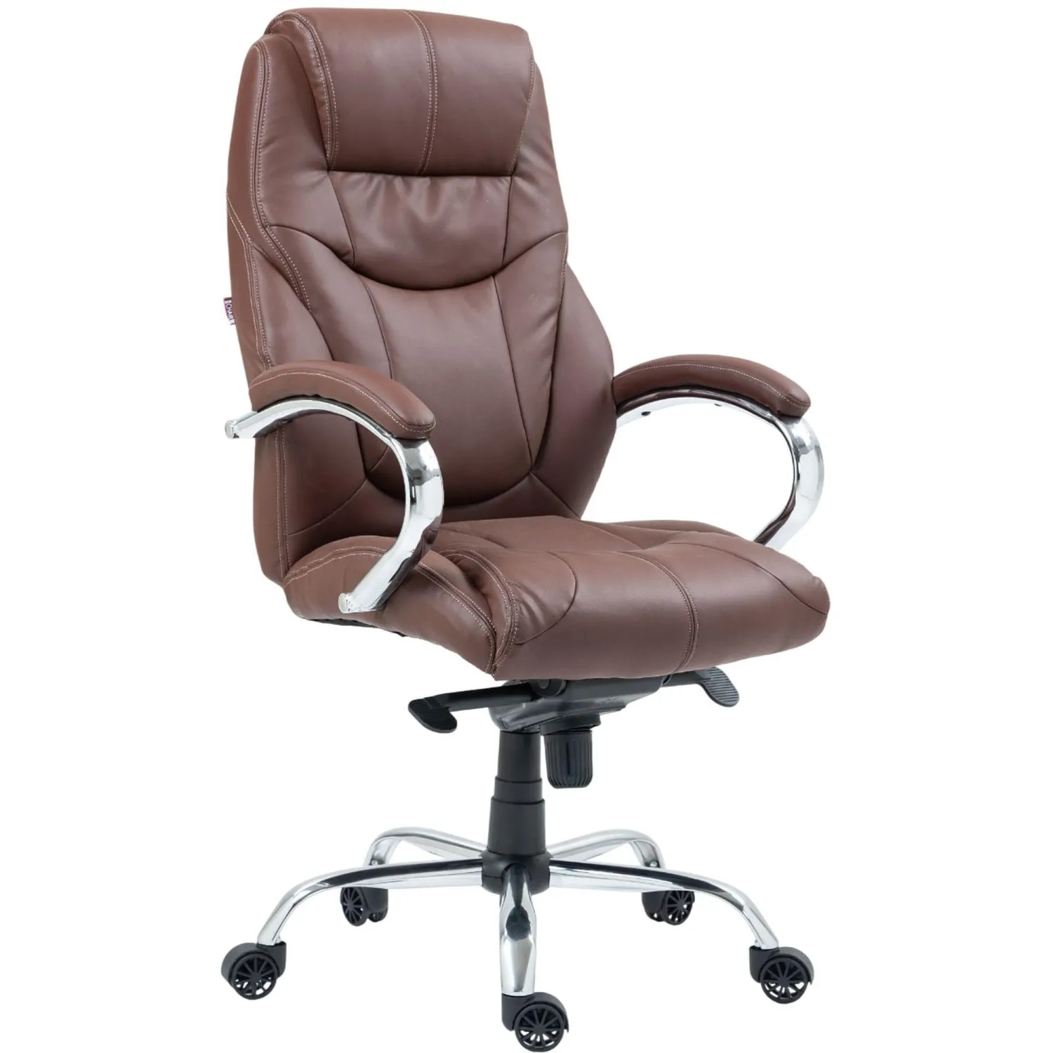 Кресло для руководителя Easy Chair 535 MPU коричневое (экокожа, металл)