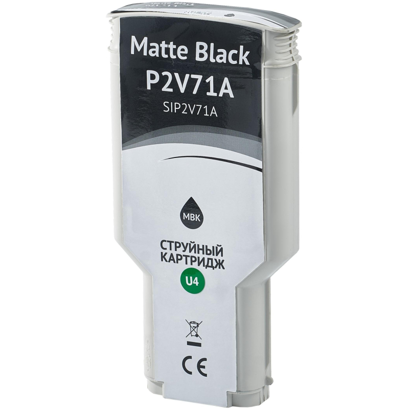 Картридж струйный Sakura P2V71A (№730 MBk) чер. мат. для HP DesignJet T1700