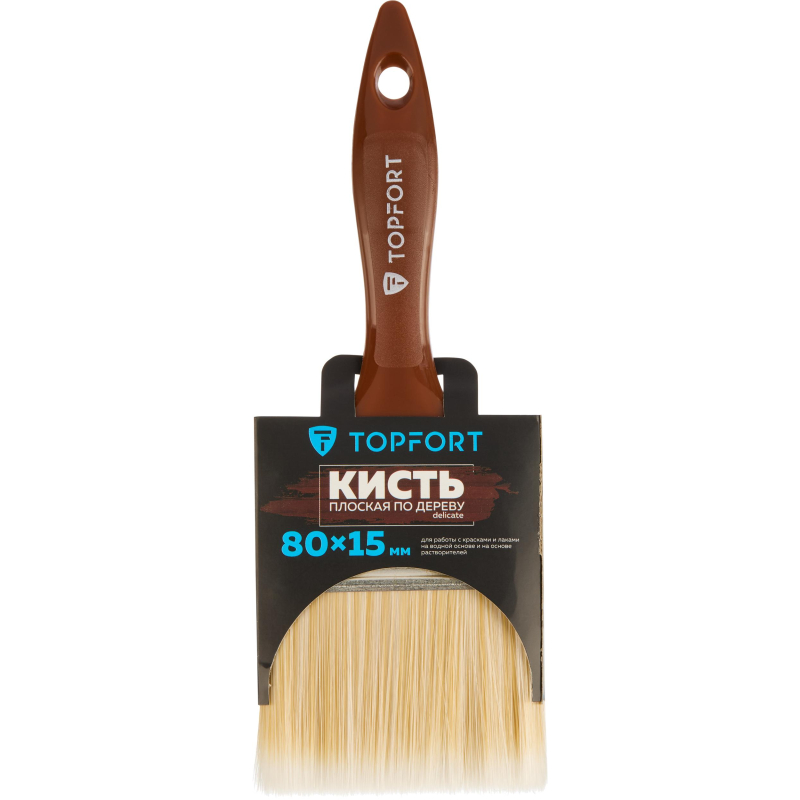 Кисть плоская по дереву TOPFORT Delicate 80×15