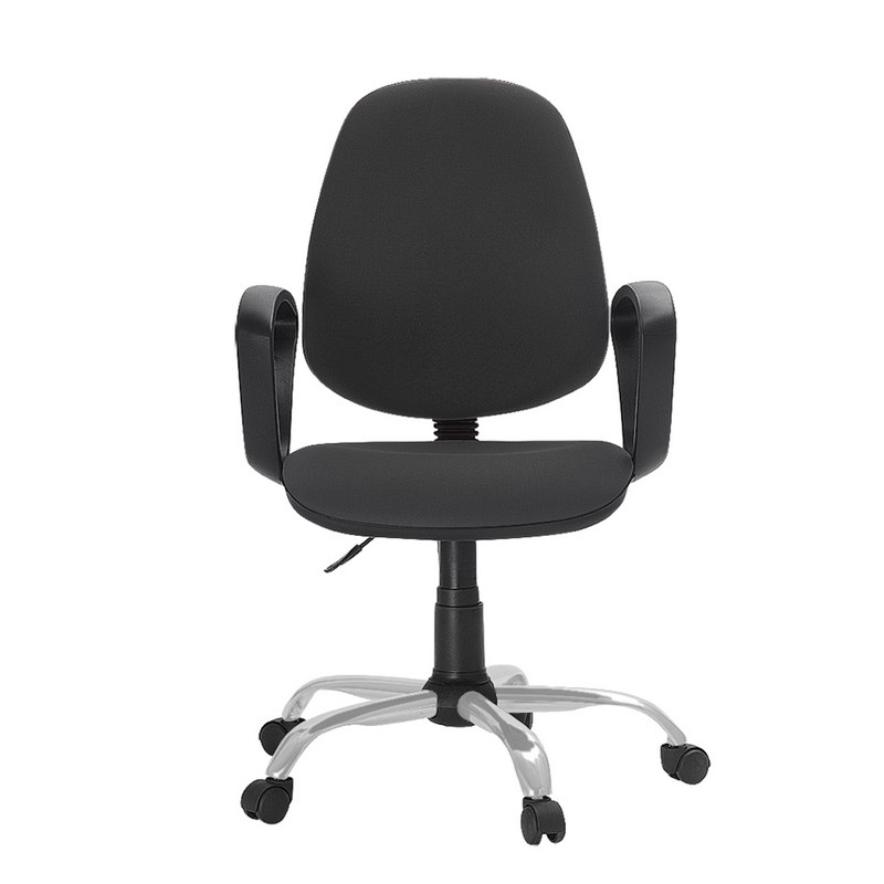 превью Кресло для оператора Echair-222 серое (ткань/пластик/металл)