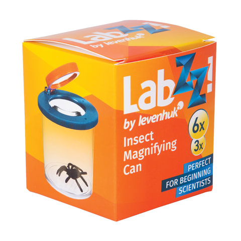 Лупа детская LEVENHUK LabZZ C1, стакан с двумя увеличительными линзами х3/х6