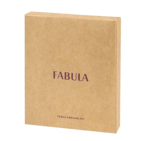 Портмоне мужское FABULA «Estet», 105×112 мм, натуральная кожа, застежка-кнопка, черное