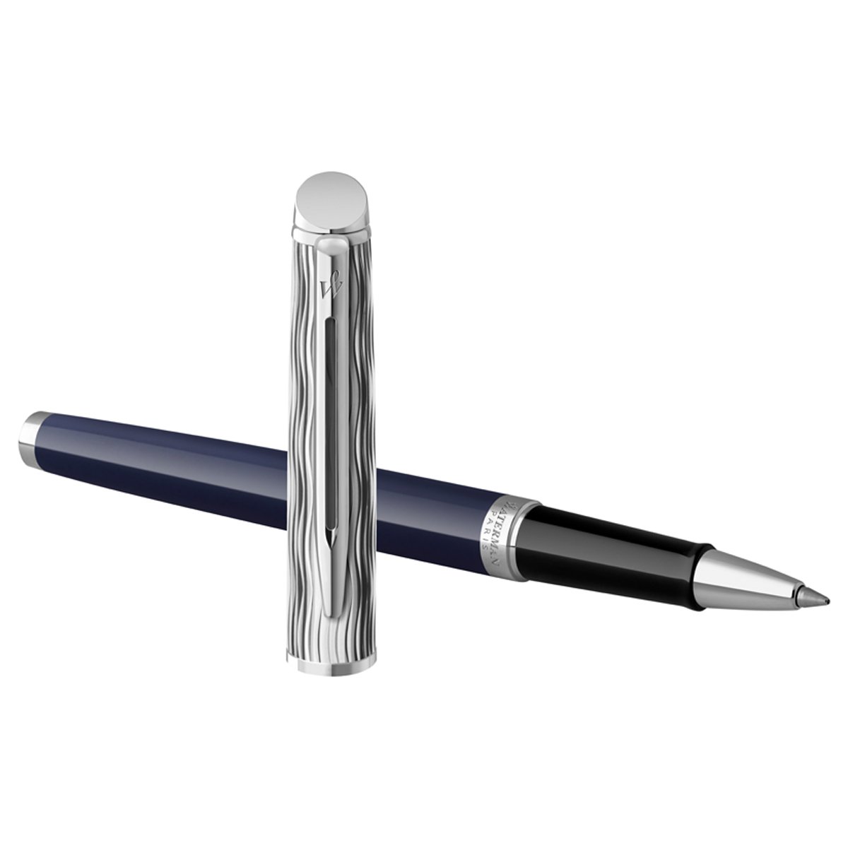 превью Ручка-роллер Waterman «Hémisphère SE Deluxe Blue CT» черная, 0.8мм, подарочная упаковка