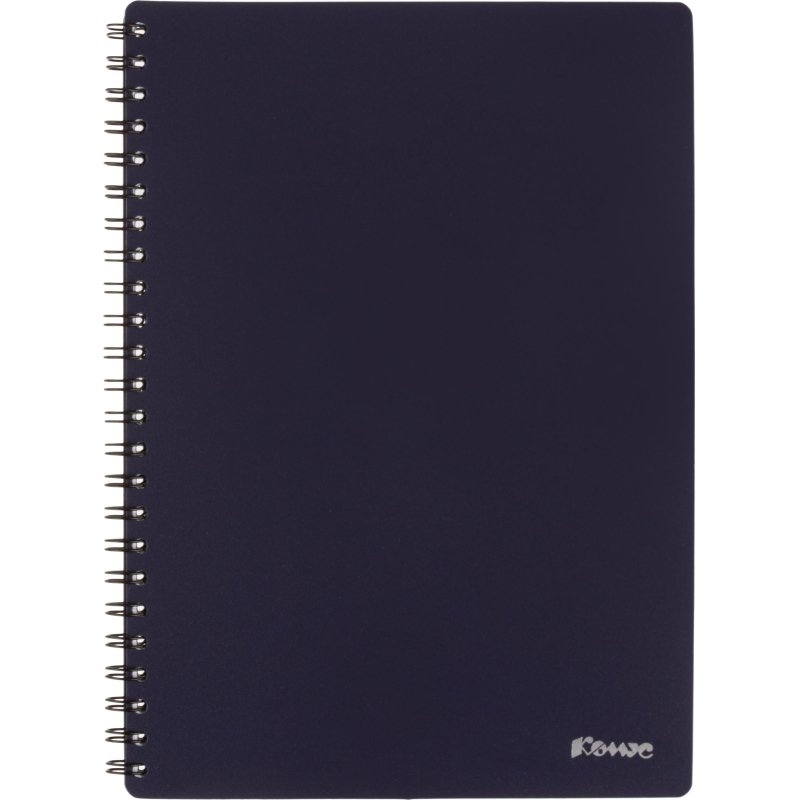 превью Бизнес-тетрадь Комус А5 60л, кл., обл. пластик, спираль, синяя Classic