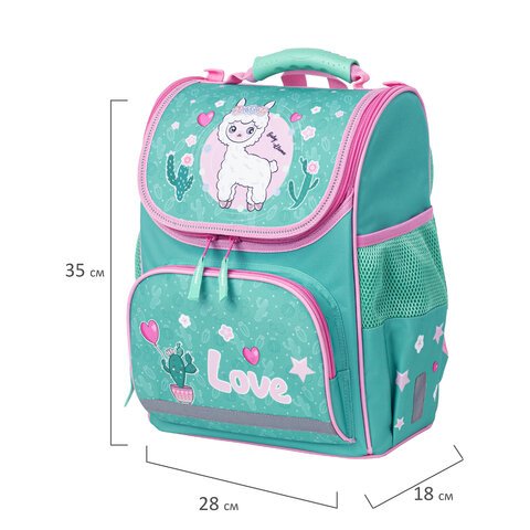 Ранец ПИФАГОР BASICс эргономичной спинкойBaby lama35×28х18 см229934