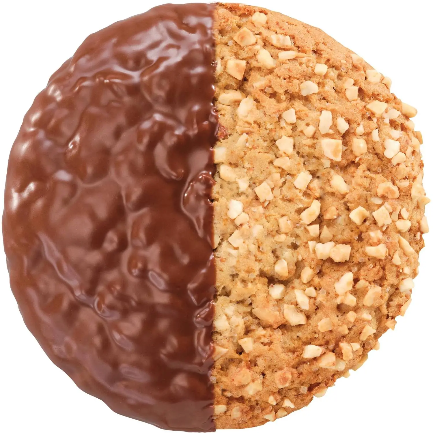 Печенье Хлебный спас Половинки глазированное с арахисом, 50гx22шт/уп