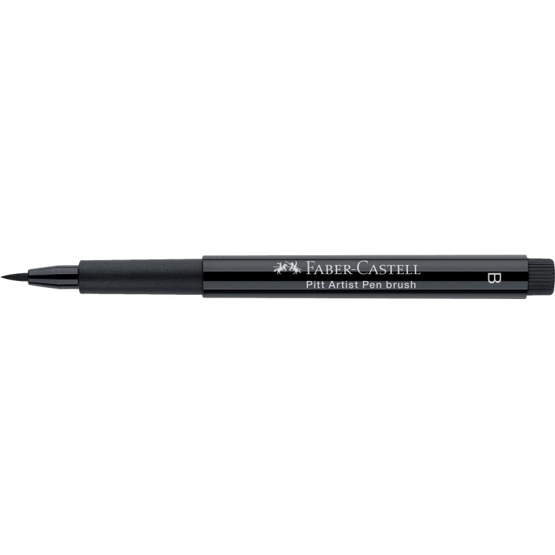 Ручка капиллярная Faber-Castell «Pitt Artist Pen Brush» цвет 199 черная, кистевая