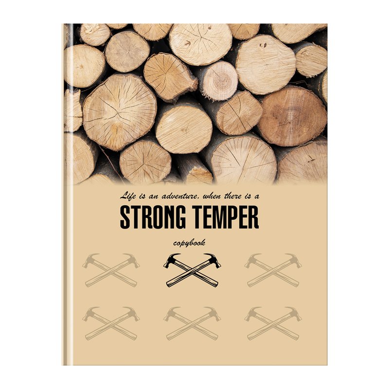 Бизнес-блокнот А5, 80л., BG «Strong temper», глянцевая ламинация