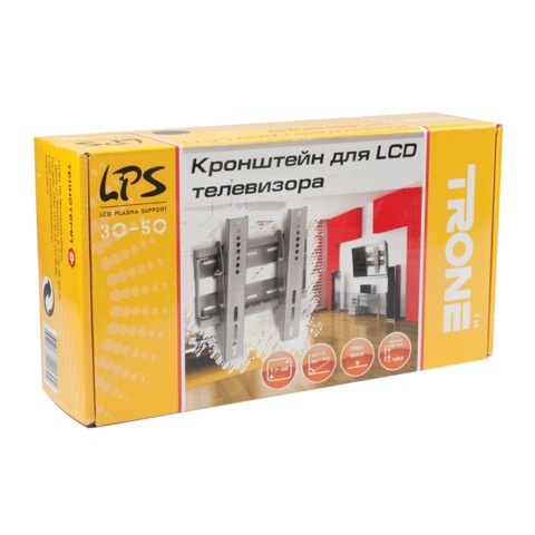 Кронштейн-крепление для ТВ настенный TRONE LPS30-50, VESA 75-200/200.17-32", 1 ст. своб., до 75 кг