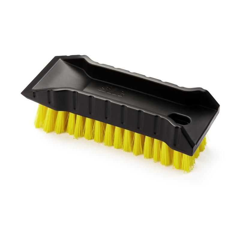 превью Щетка со скребком SYR средней жесткости 160×63 мм черная/желтая