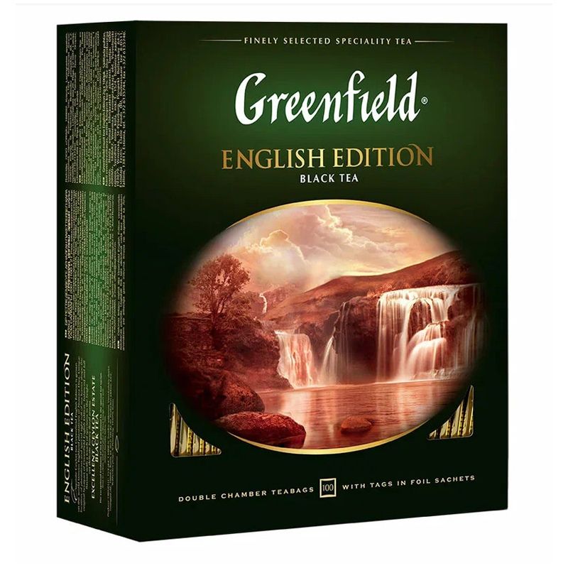 превью Чай Greenfield «English Edition», черный, 100 фольг. пакетиков по 2г