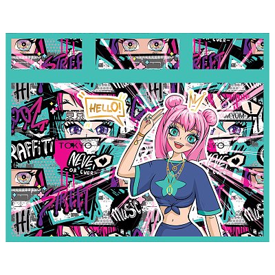 Папка с ручками А4 ArtSpace «My style», пластик, на молнии, 75мм