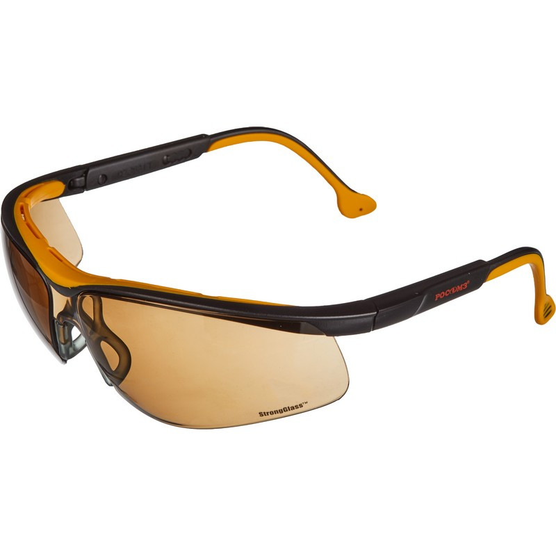 превью Очки защитные открытые универсальные РОСОМЗ О50 Monaco коричневые (15044)