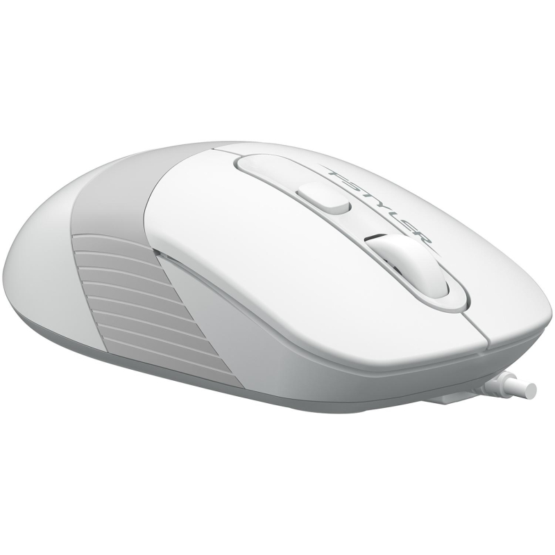 превью Мышь компьютерная A4Tech Fstyler (FM10 WHITE)белый/серый оптич 1600dpi/4but