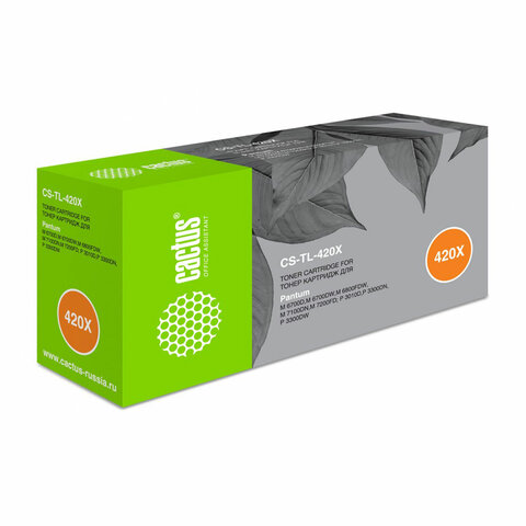 превью Картридж лазерный CACTUS (CS-TL-420X) для Pantum P3010D/P3010DW/P3300D/P3300DN/P3300DW, ресурс 6000 страниц