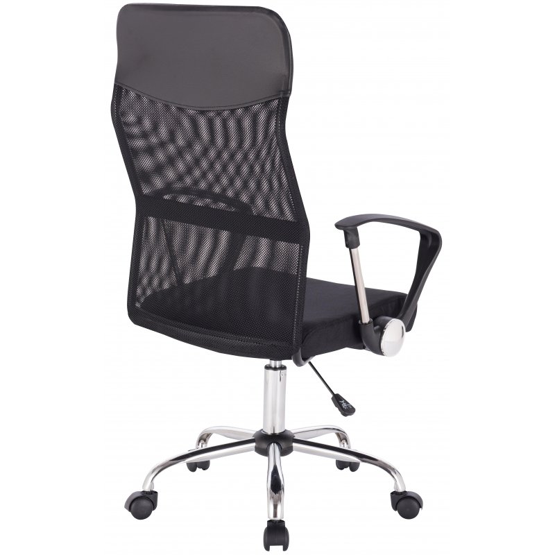 Кресло для руководителя Easy Chair 588 TPU черное (сетка/ткань/искусственная кожа/хромированный металл)