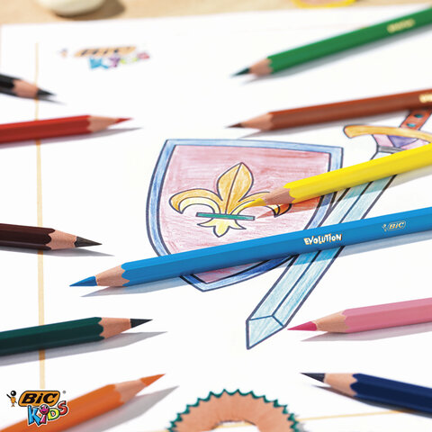 Карандаши цветные BIC Evolution 18 цветов