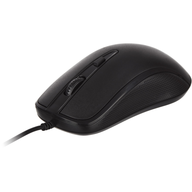 Мышь компьютерная ProMega E-M002A черная, USB 800-2400DPi, 121.5×64x39мм