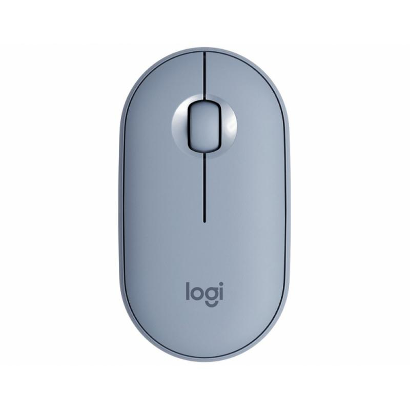 Мышь компьютерная Logitech WRL PEBBLE M350 BLUE 910-006655