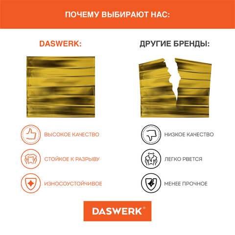Термоодеяло/покрывало изотермическое серебро/золото спасательное 160×210 см, DASWERK, 630841
