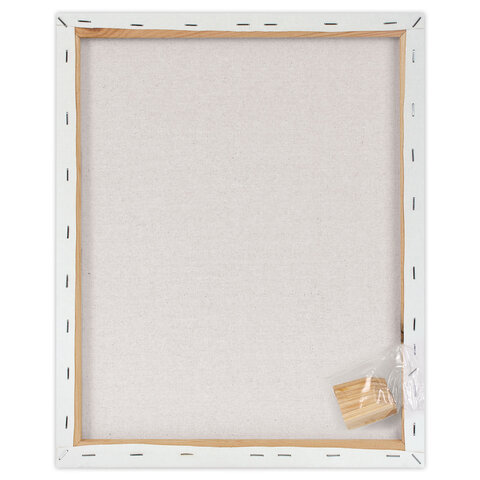 Холсты на подрамнике, набор 2 штуки, BRAUBERG ART BASIC, 40×50 см, 280 г/м2, хлопок, грунт