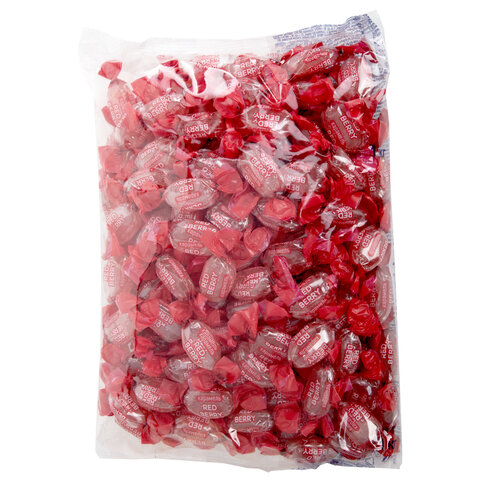 Карамель леденцовая RED BERRY с ягодным вкусом, 1 кг