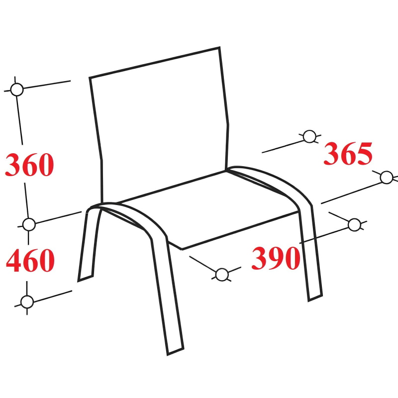 Стул Аскона КО_Echair РС42 каркас черный, к/з черный 201