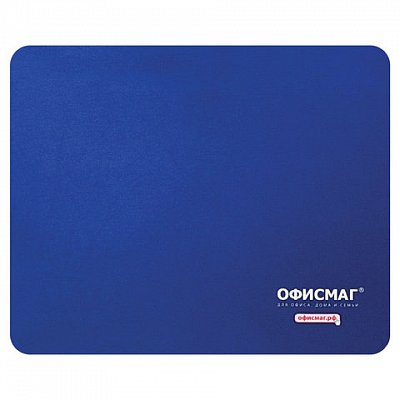 Коврик для мыши ОФИСМАГ, резина+ткань, 220×180х3 мм