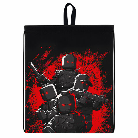 Мешок для обуви BRAUBERG KIDS, с петлей, 42×34 см, «Terrible fighters»