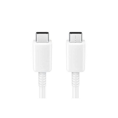 Кабель Samsung USB-C - USB-C 1m 5A EP-DN975 Белый (EP-DN975BWEGWW)