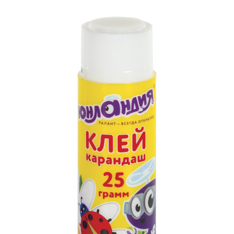 Клей-карандаш ЮНЛАНДИЯ «ЮНЛАНДИК И БОЖЬЯ КОРОВКА», 25 г, улучшенный