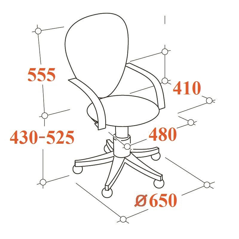 Кресло офисное Easy Chair 225 DSL PTW черное (искусственная кожа/сетка/пластик/металл)