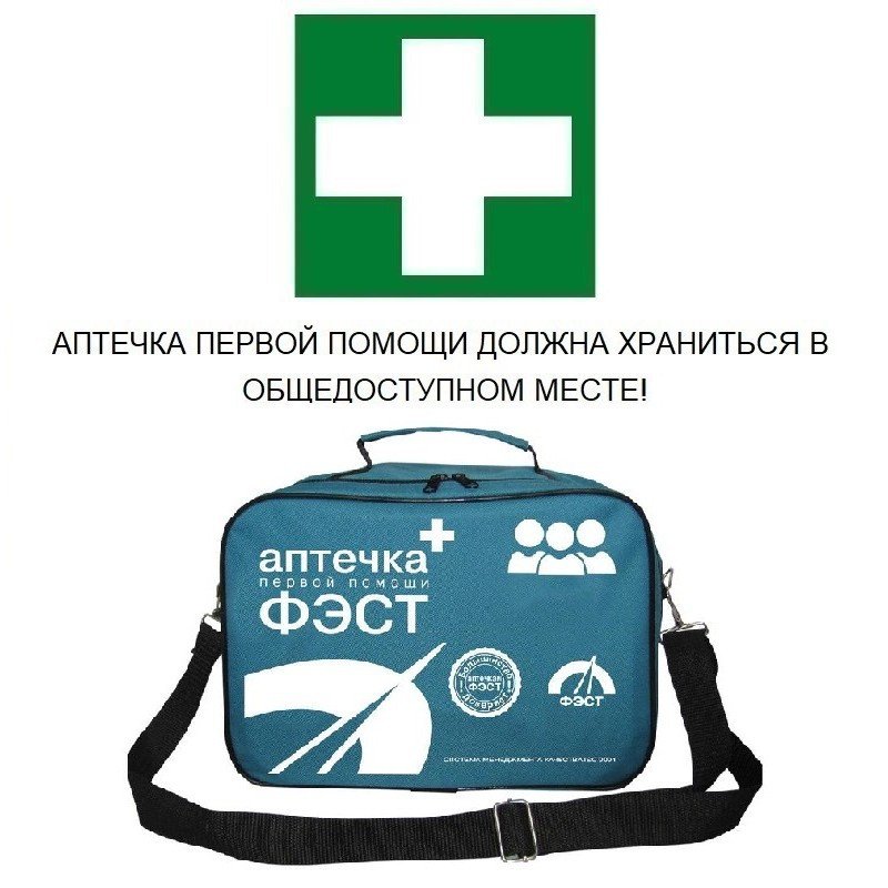 Аптечка первой помощи коллективная ФЭСТ (до 20 человек, сумка) №2.2