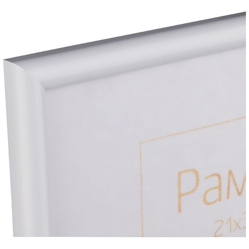 Рамка пластиковая 21×30см, OfficeSpace «Basic», небьющееся стекло, белая