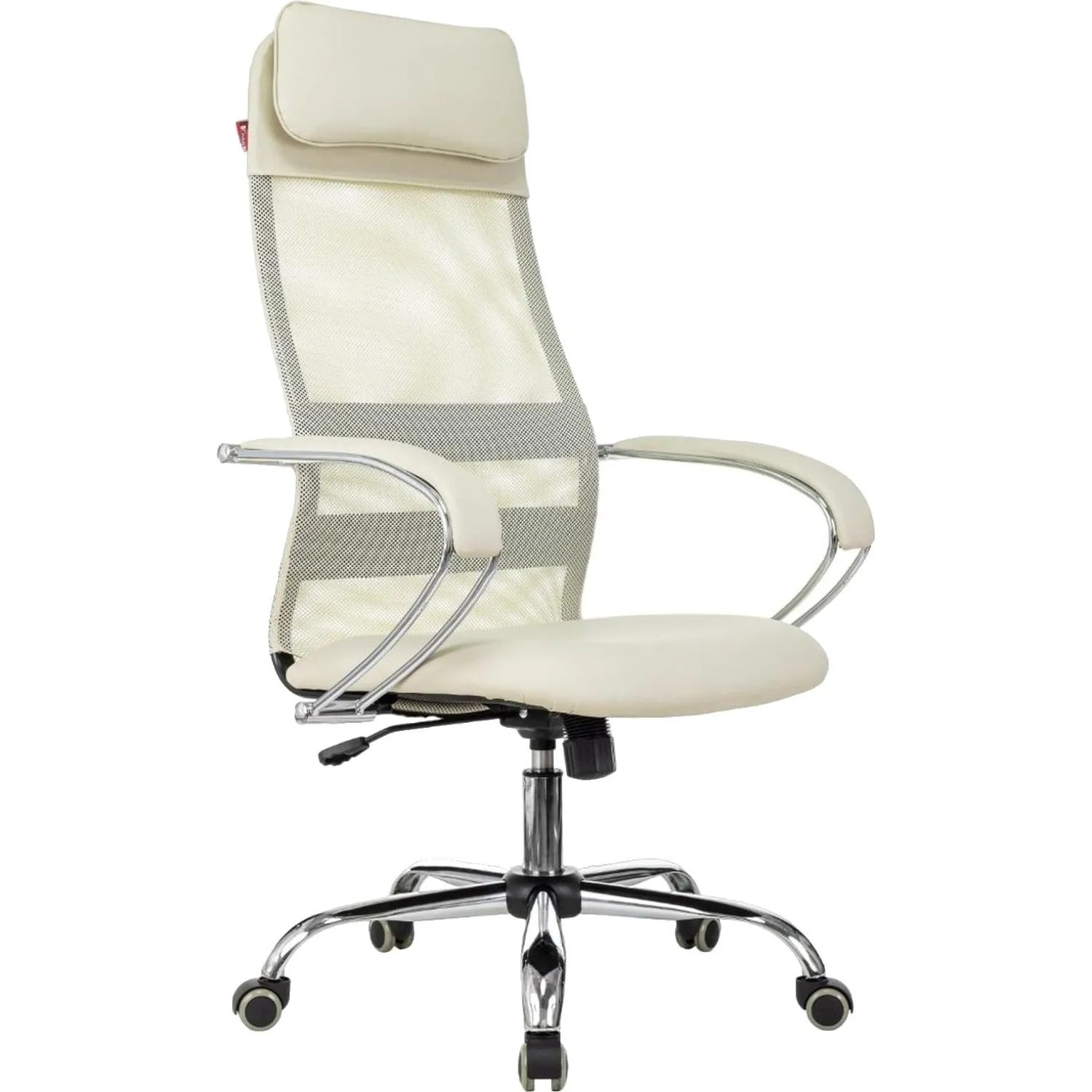 Кресло для руководителя Easy Chair 655 SL бежевое (экокожа/сетка, металл)